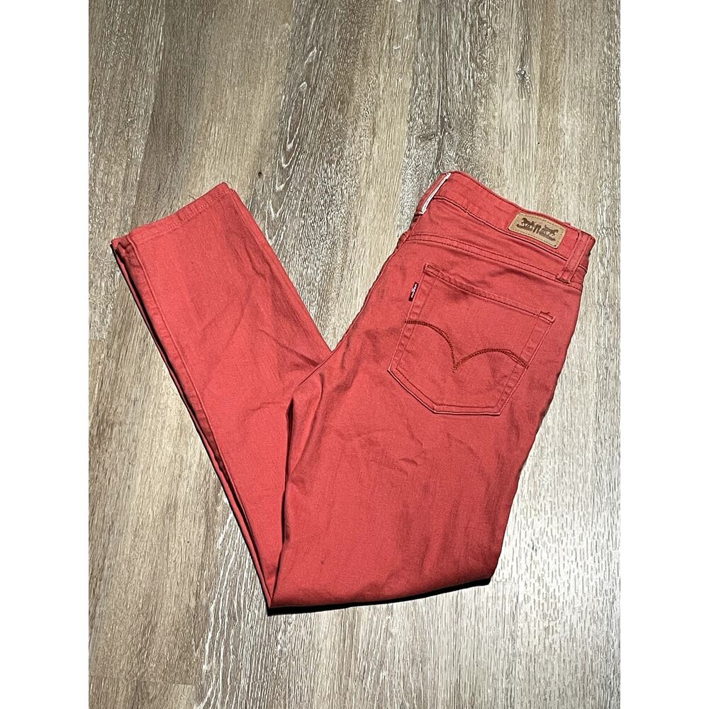 Levi's Jeans‎ Womens 6M Mid Rise Skinny Coral EUC